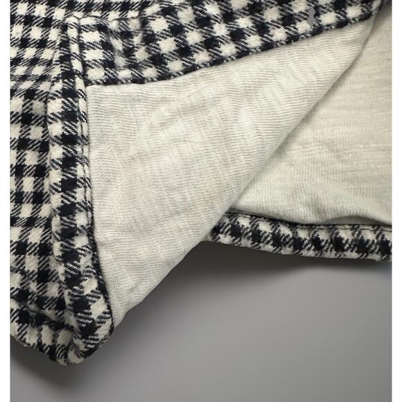 True Grit Button Up Lined Flannel Shirt Shacket Gingham Micro Check Mens Medium - Picture 3 of 13